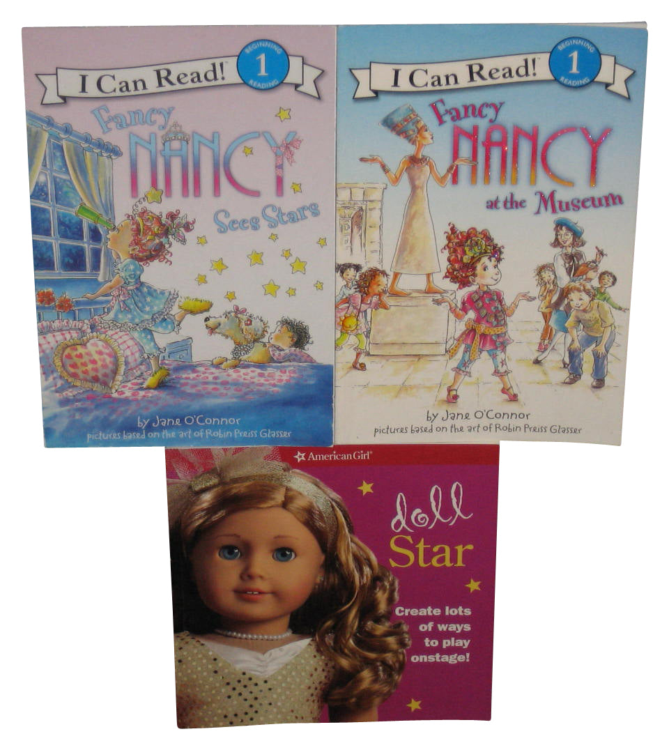Kids Children Book Lot - (I Can Read Fancy Nancy & American Girl Doll Star) - 3 Paperback Books