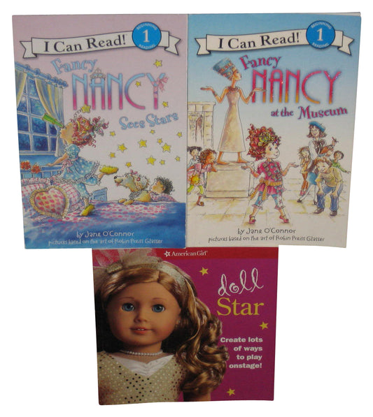Kids Children Book Lot - (I Can Read Fancy Nancy & American Girl Doll Star) - 3 Paperback Books