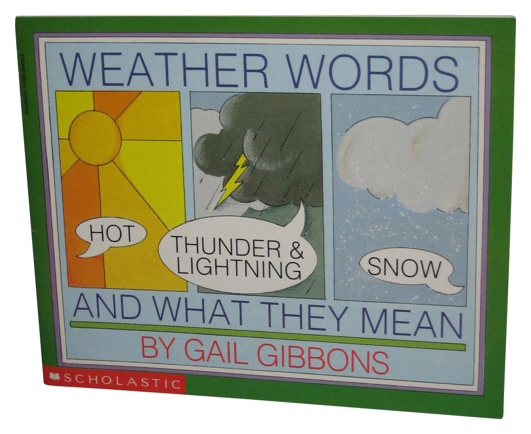 Weather Words And What They Mean (1991) Scholastic Paperback Book