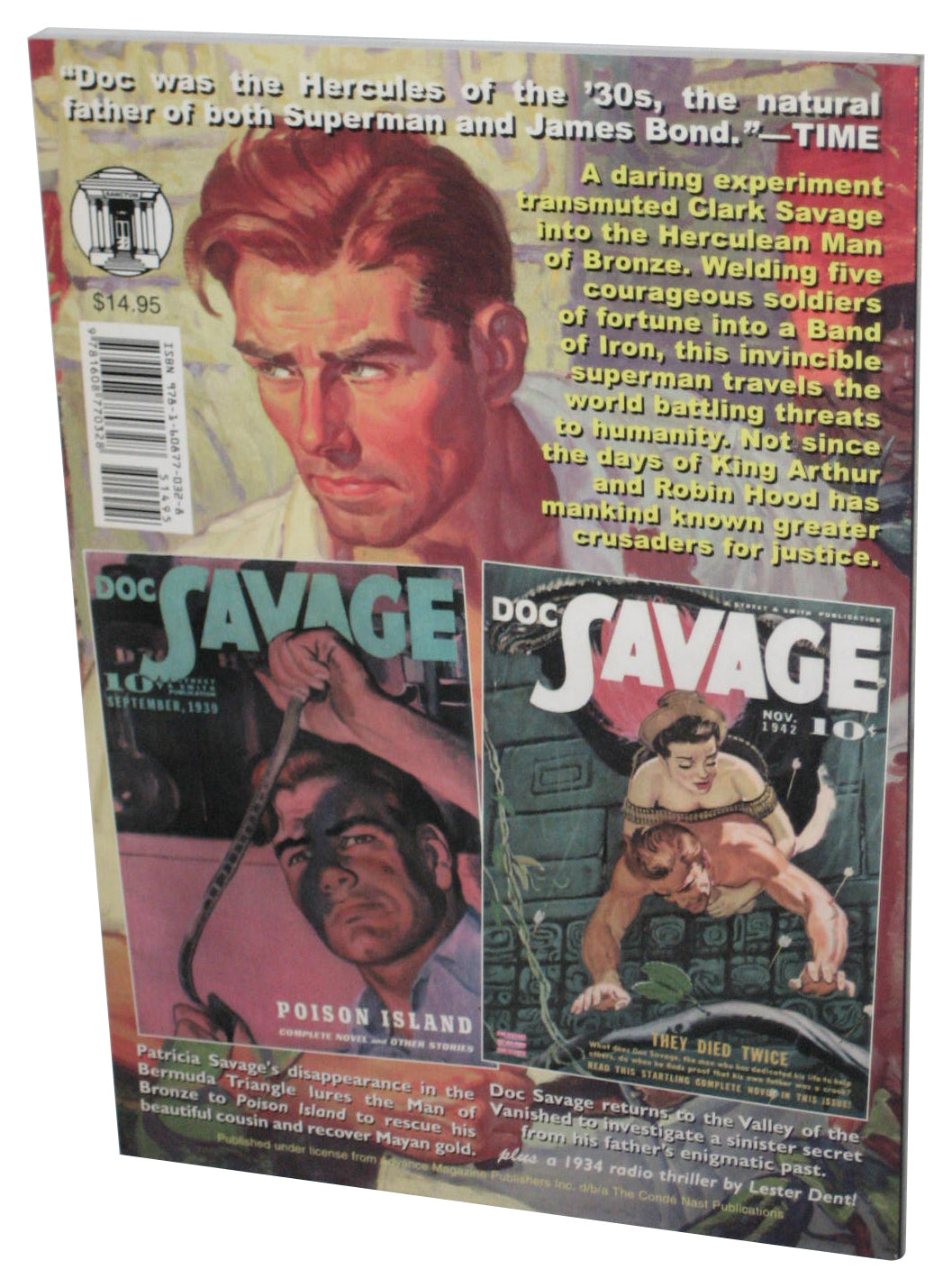 Doc Savage They Died Twice & Poison Island (2010) Paperback Book #39