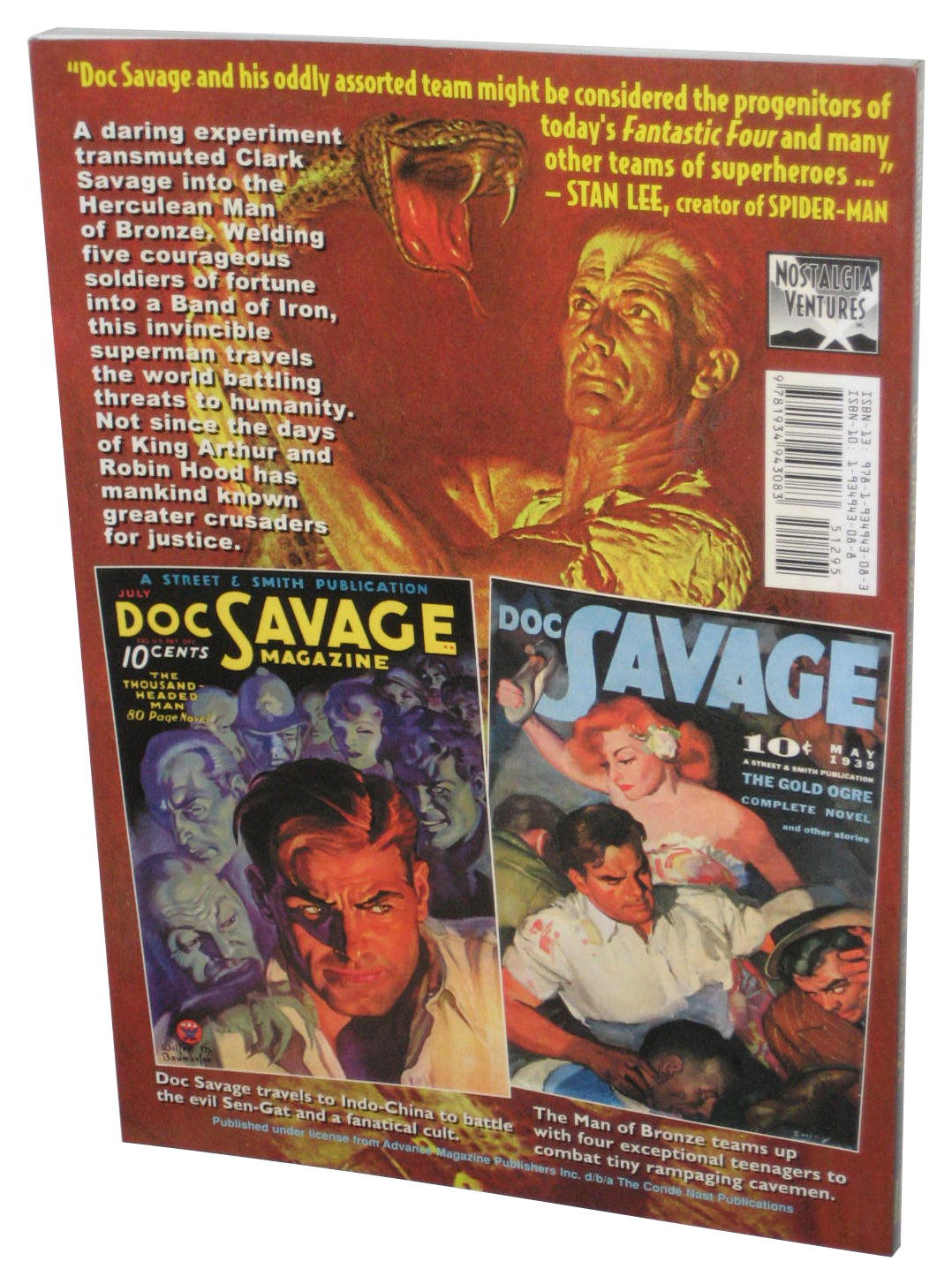 Doc Savage Thousand-Headed Man and The Gold Ogre (2008) Paperback Book #20