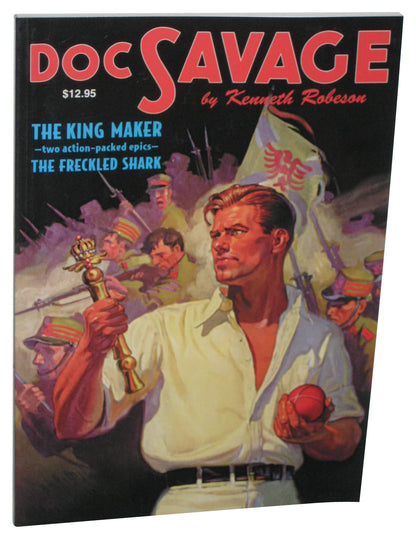 Doc Savage King Maker And The Freckled Shark Two Classic Adventures (2008) Paperback Book #19