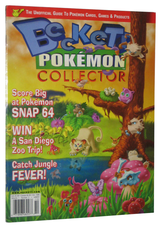 Pokemon Beckett Collector October 1999 Vol. 1 Magazine Book No. 2 - (Snap 64 Cover)