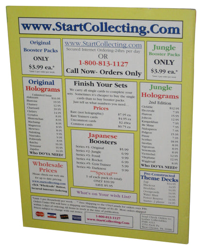 Pokemon Beckett Collector October 1999 Vol. 1 Magazine Book No. 2 - (Snap 64 Cover)