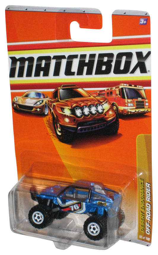 Matchbox Desert Endurane (2009) Blue Off-Road Rider Car Toy 92/100