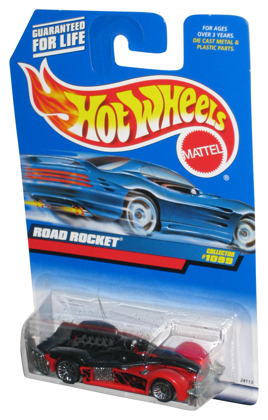 Hot Wheels Road Rocket (1998) Black & Red Collector Toy Car #1099