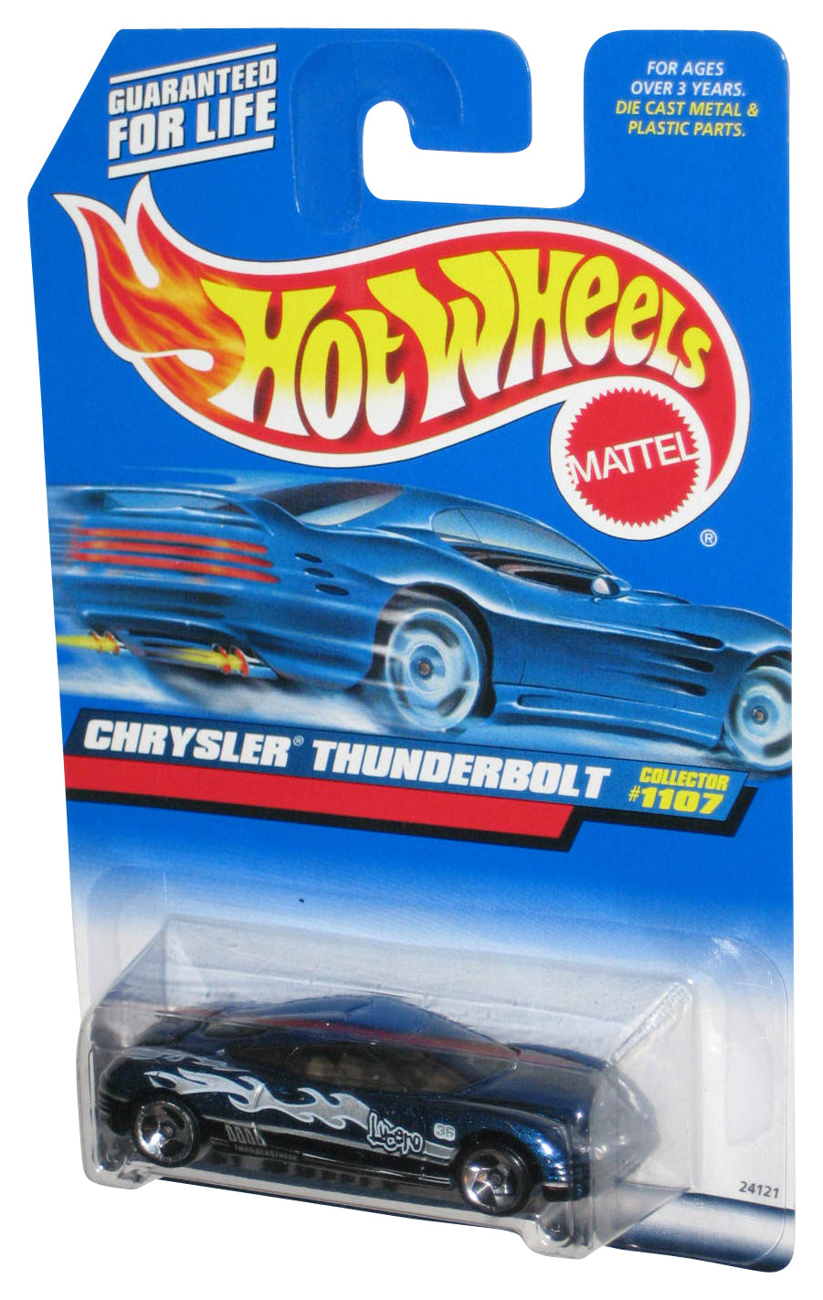 Hot Wheels Chrysler Thunderbolt (1998) Blue Collector Toy Car #1107