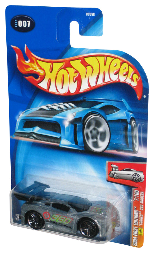 Hot Wheels 2004 First Editions 71/100 (2004) Silver 360 Modena Toy Car #007