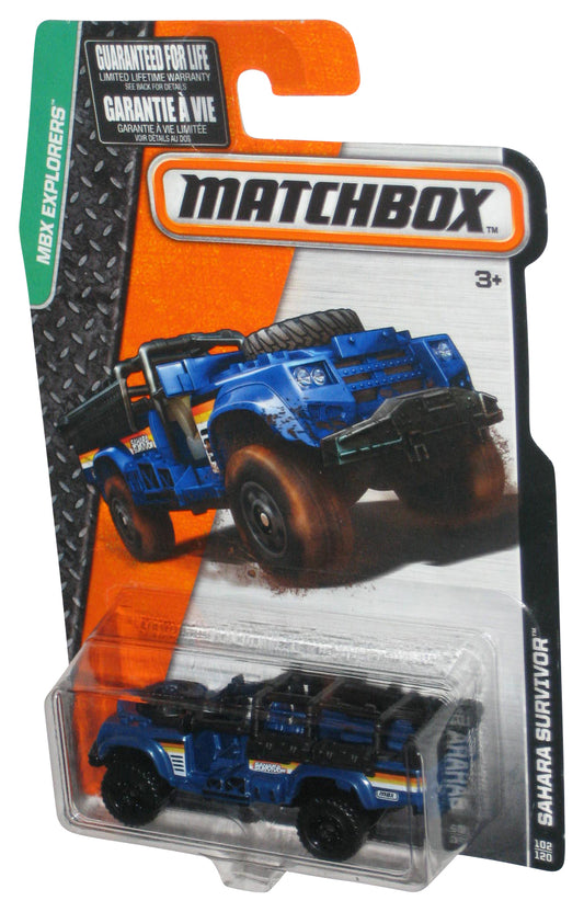 Matchbox MBX Explorers (2014) Blue Sahara Survivor Toy Car 102/120