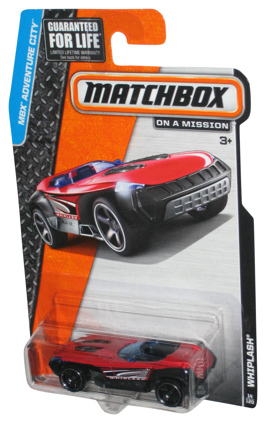 Matchbox MBX Adventure City (2014) Red Whiplash Car 14/120
