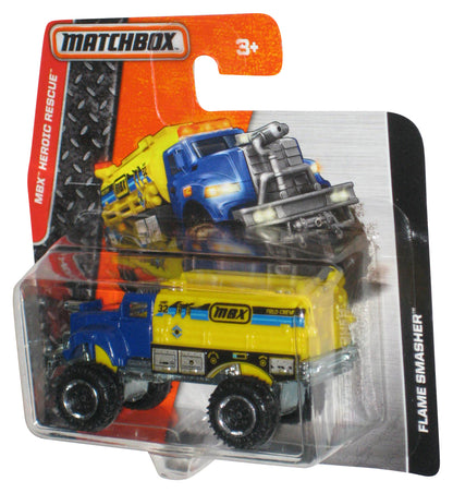 Matchbox MBX Heroic Rescue (2015) Blue & Yellow Flame Smasher Toy - (Short Card)