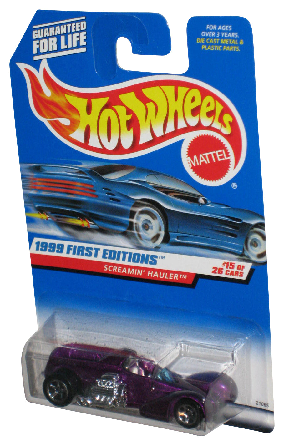 Hot Wheels 1999 First Editions 15/26 Purple Screamin' Hauler Toy Car #918