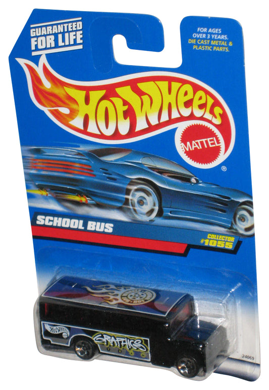 Hot Wheels School Bus (1998) Mattel Black Die-Cast Toy #1055