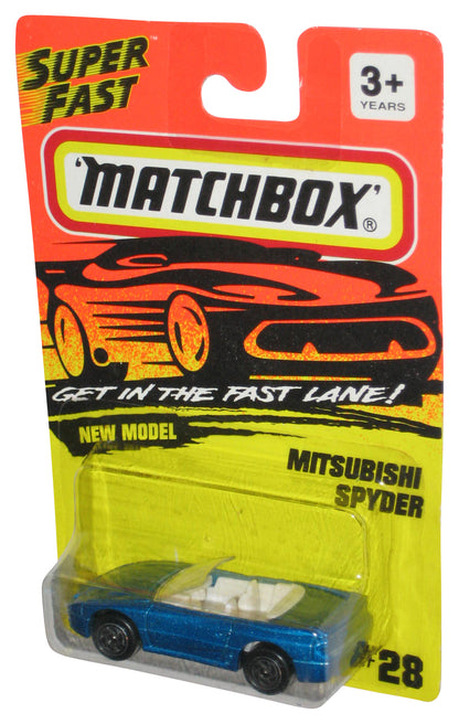 Matchbox Get In The Super Fast Lane Mitsubishi Spyder (1994) Blue Toy Car #28