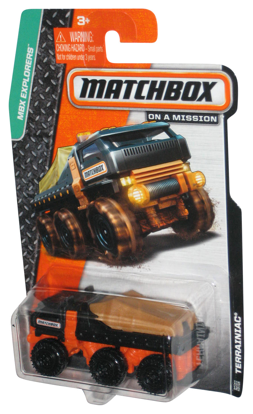 Matchbox MBX Explorers (2013) Orange & Black Terrainiac Toy 115/120