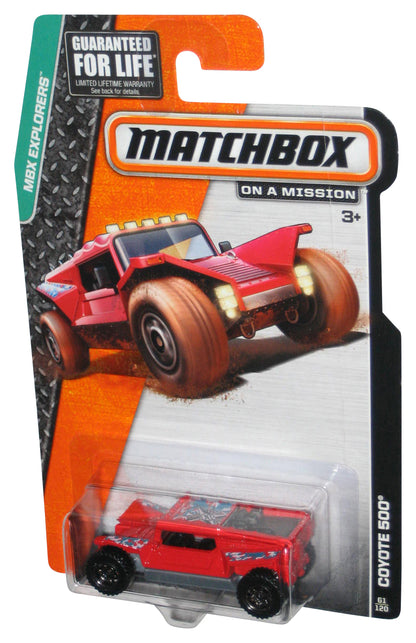 Matchbox MBX Explorers (2013) Red Coyote 500 Toy Car 61/120