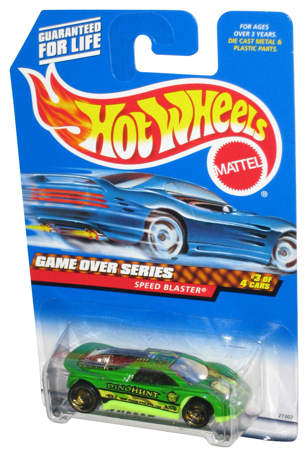 Hot Wheels Game Over Series 3/4 (1998) Green Speed Blaster Toy Car #959