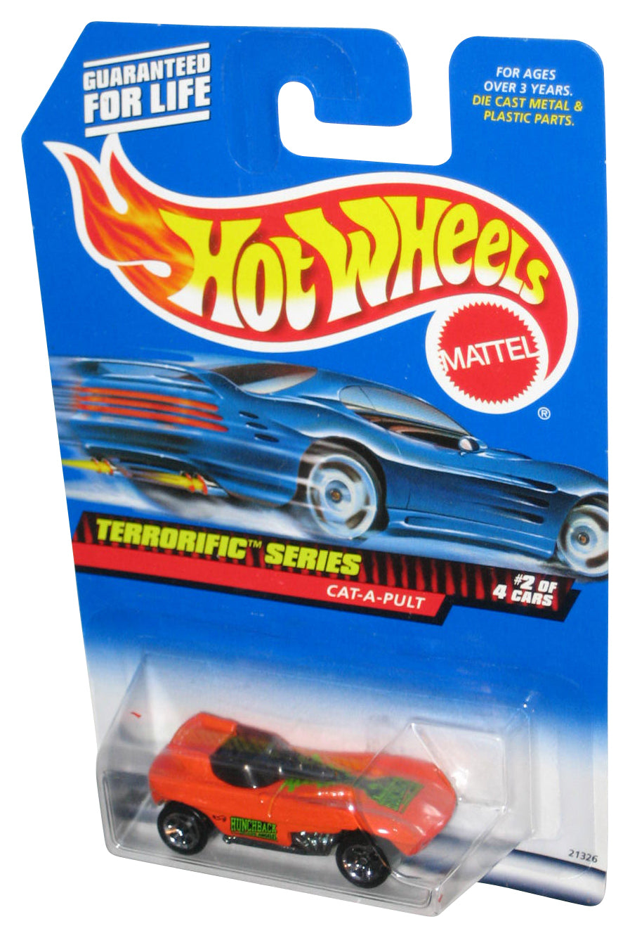 Hot Wheels Terrorific Series 2/4 (1998) Orange Cat-A-Pult Toy Car #978