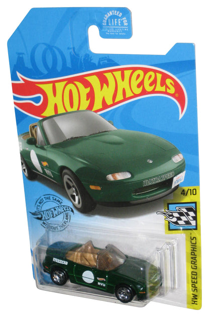 Hot Wheels HW Speed Graphics (2017) '91 Mazda MX-5 Miata Green Car 4/10