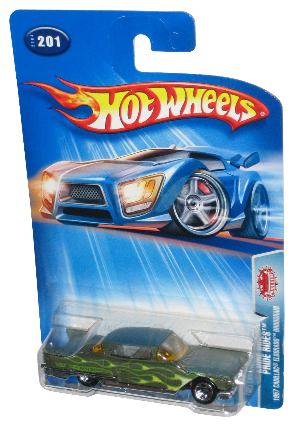 Hot Wheels Pride Rides (2004) Green 1957 Cadillac Eldorado Brougham Toy Car #201