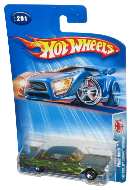 Hot Wheels Pride Rides (2004) Green 1957 Cadillac Eldorado Brougham Toy Car #201