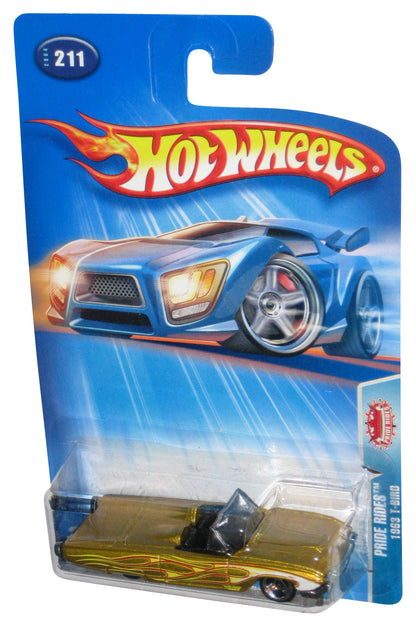 Hot Wheels Pride Rides (2004) Gold 1963 T-Bird Car Toy #211 - (Headlights Card)