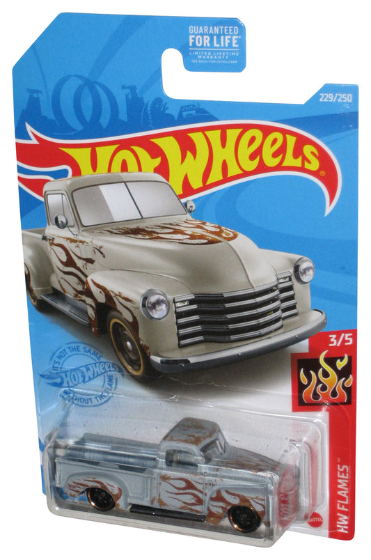 Hot Wheels HW Flames 3/5 (2020) Gray '52 Chevy Toy Truck 229/250