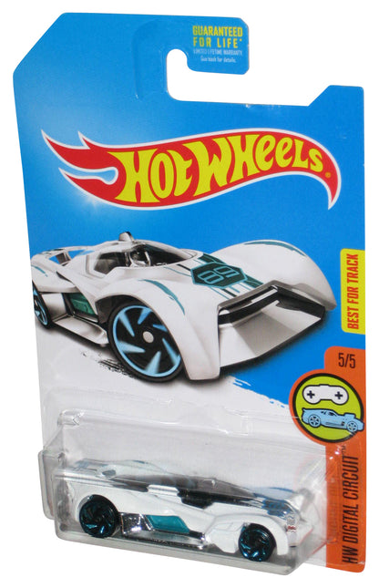 Hot Wheels HW Digital Circuit (2015) White Futurismo Car Toy 5/5