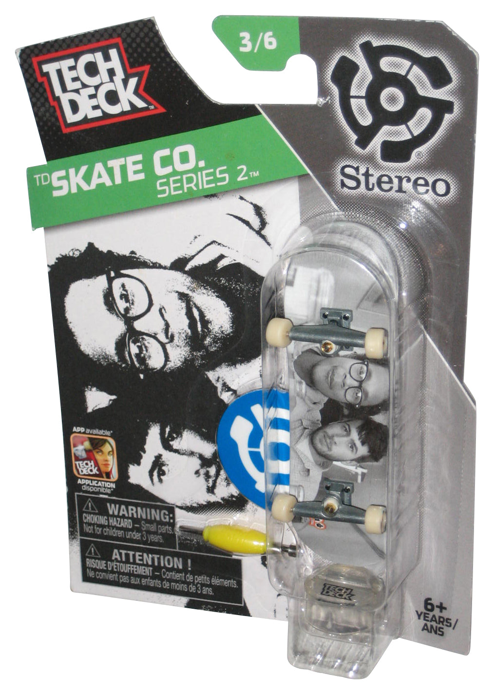 Tech Deck TD Skate Co. Series 2 Stereo Skateboard Toy 3/6