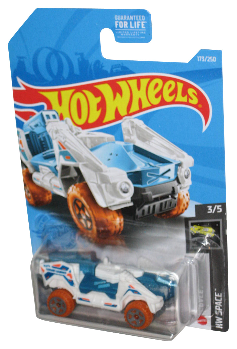 Hot Wheels HW Space 3/5 (2020) Mattel White Bot Toy Car 173/250