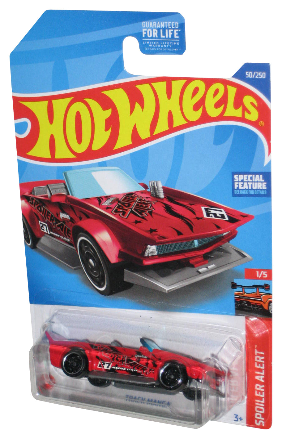 Hot Wheels Spoiler Alert 1/5 (2021) Red Track Manga Toy Car 50/250