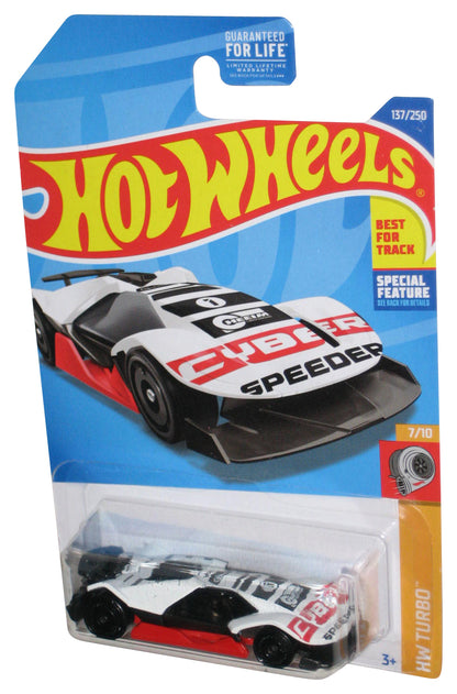 Hot Wheels HW Turbo 7/10 (2021) White & Black Cyber Speeder Toy Car 137/250