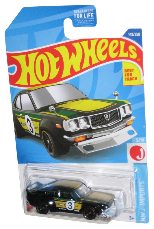 Hot Wheels HW J-Imports 5/10 (2021) Green & Black Mazda RX-3 Toy Car 143/250