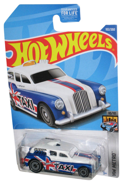 Hot Wheels HW Metro 10/10 (2021) White & Blue Cockney Cab II Toy Car 102/250