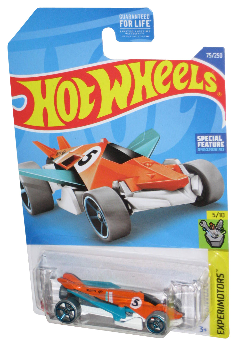 Hot Wheels Experimotors 5/10 (2017) Orange Airuption Toy Car 75/250