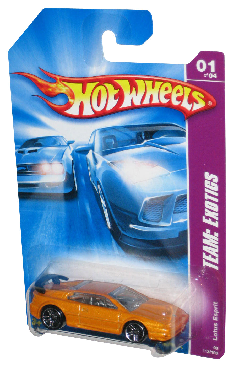 Hot Wheels Team Exotics (2007) Orange Lotus Esprit Toy Car 113/196