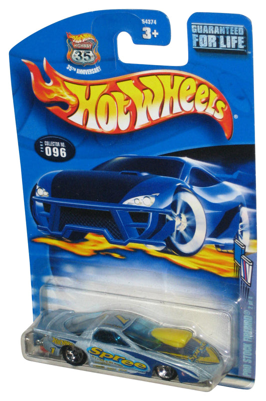 Hot Wheels Pro Stock Firebird (2002) Blue Spree Candy Toy Car #096