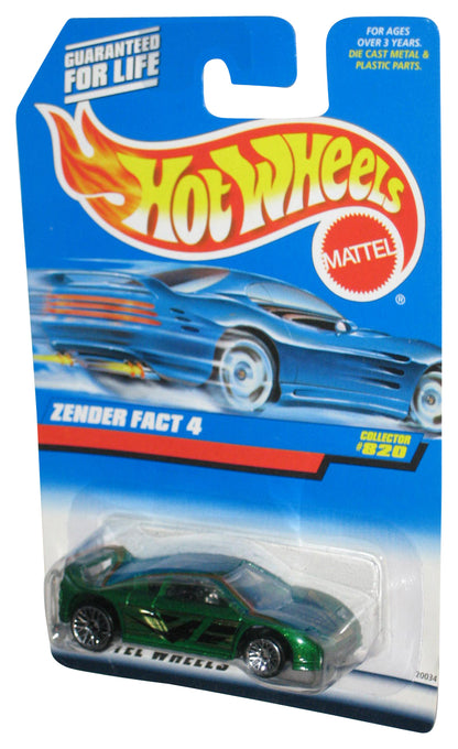 Hot Wheels Zender Fact 4 (1997) Mattel Collector Green Toy Car #820