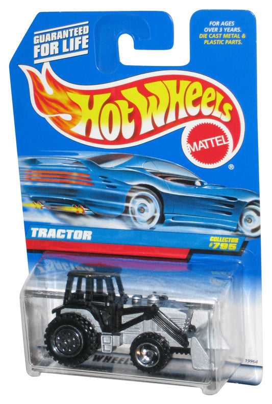 Hot Wheels Tractor Silver & Black (1997) Mattel Collector Toy Vehicle #795