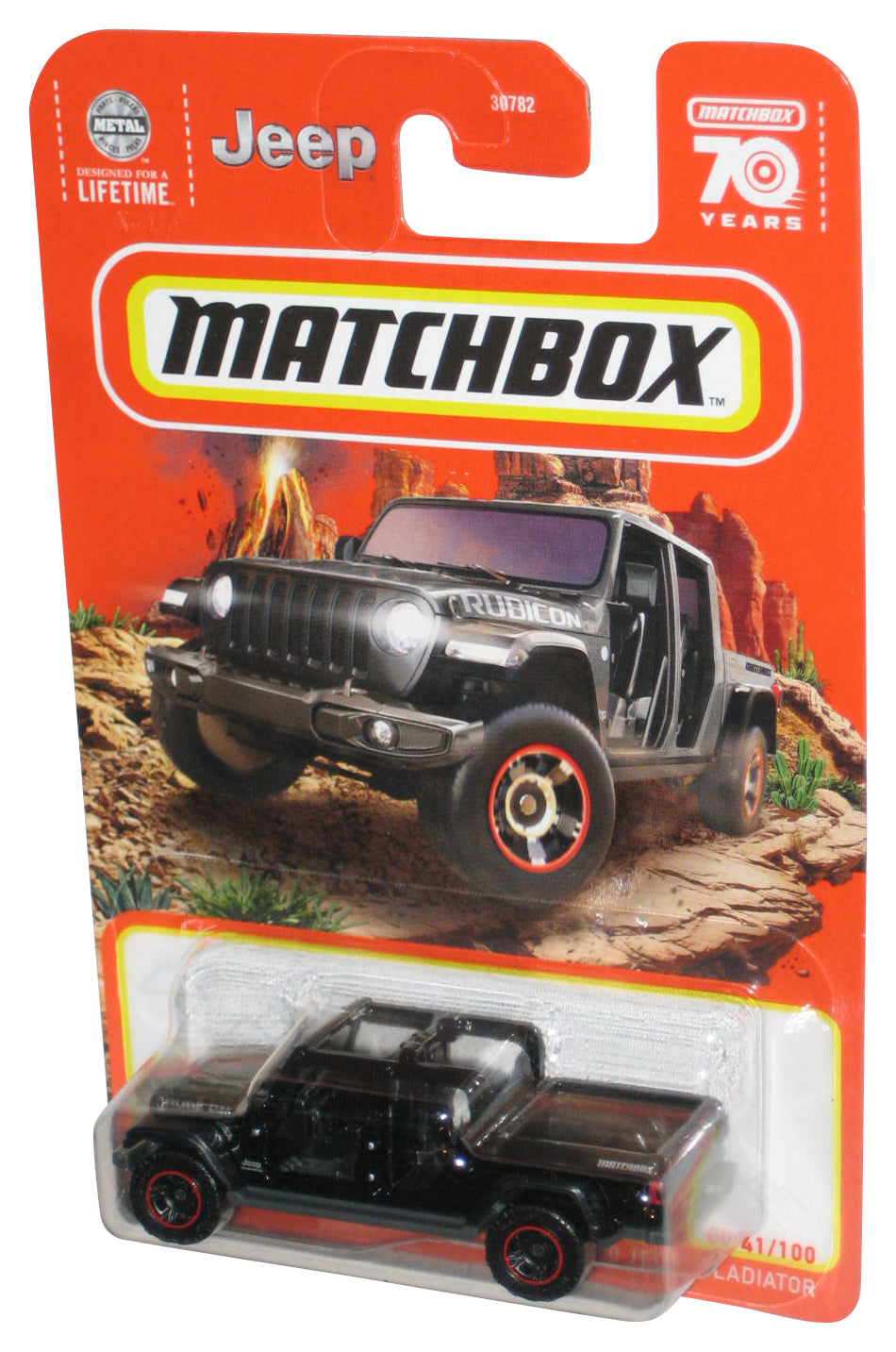 Matchbox Black '20 Jeep Gladiator (2022) Mattel Die-Cast Toy Car 41/100