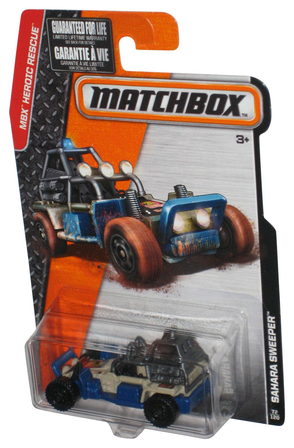 Matchbox MBX Heroic Rescue (2014) Blue Sahara Sweeper Toy Car 72/120