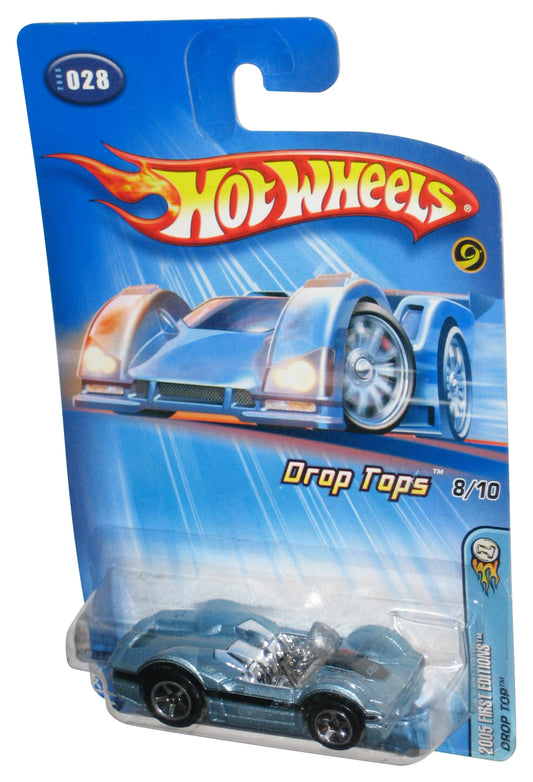 Hot Wheels 2005 First Editions Tops 8/10 (2005) Blue Drop Top Toy Car #028