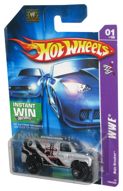Hot Wheels WWE 1/5 Baja Breaker Silver (2006) Mattel Toy Van 106/223