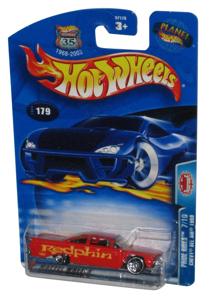 Hot Wheels Pride Rides 7/10 (2003) Red Chevy Bel Air 1959 Toy Car #179