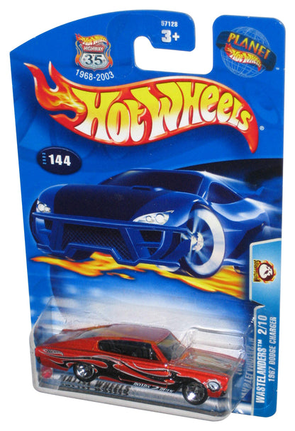 Hot Wheels Wastelanders 2/10 (2003) Orange 1967 Dodge Charger Toy Car #144
