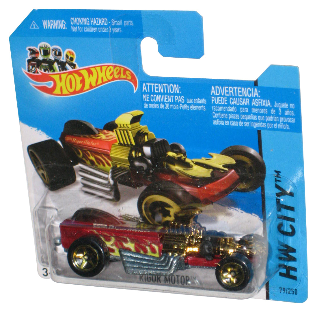 Hot Wheels HW City (2013) Red Rigor Motor Toy Car 79/250 - (Short Card)