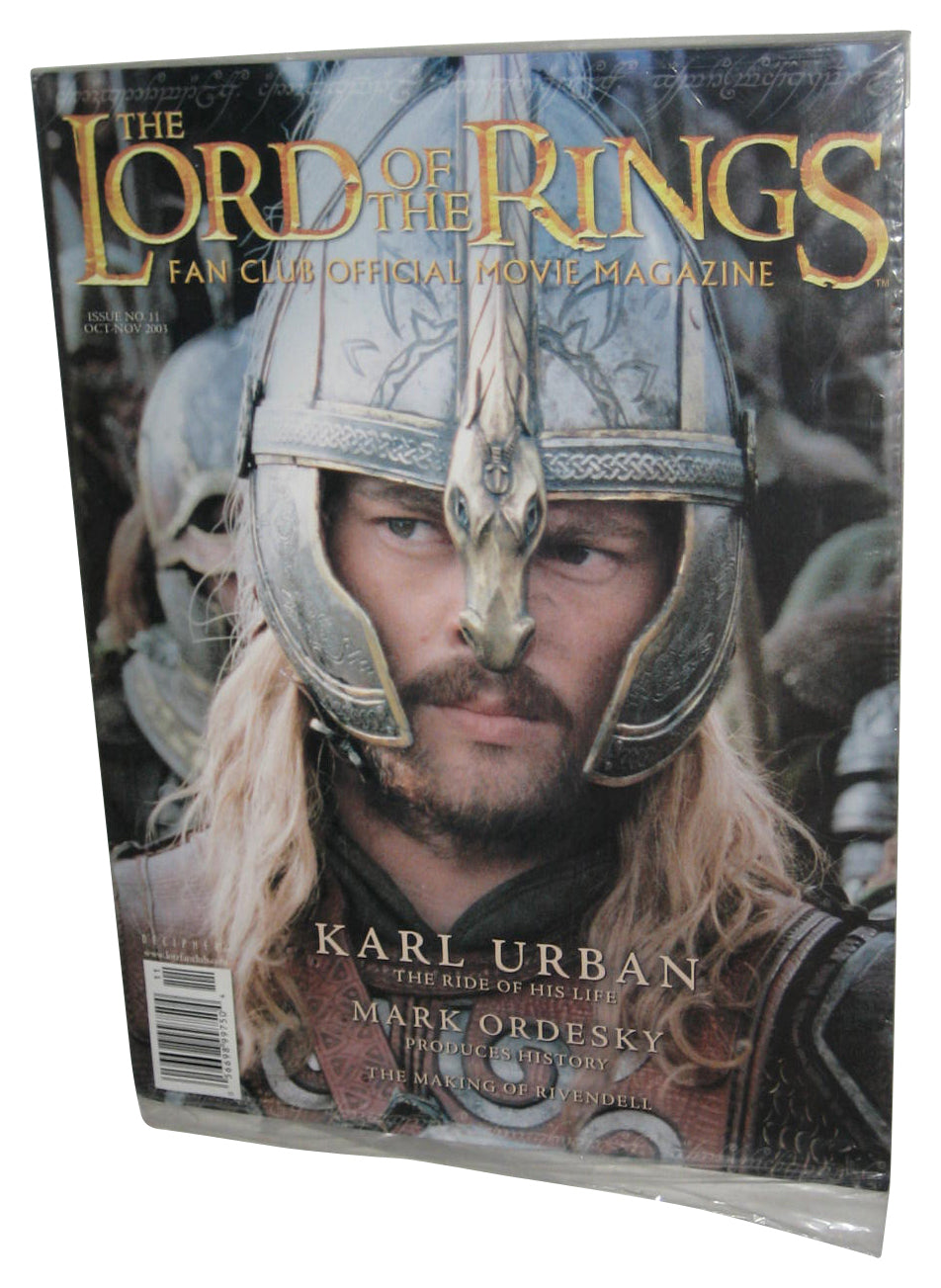 Lord of The Rings Fan Club Official Movie Oct-Nov 2003 Magazine Book No. 11 - (Karl Urban Eomer Cover)
