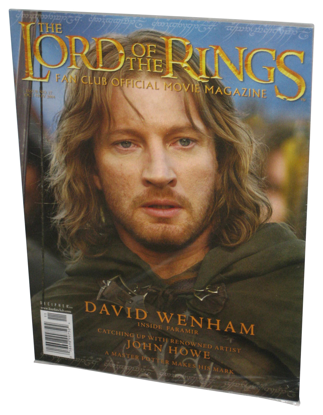 Lord of The Rings Fan Club Official Movie Oct-Nov 2004 Magazine Book No. 17 - (David Wenham Faramir Cover)