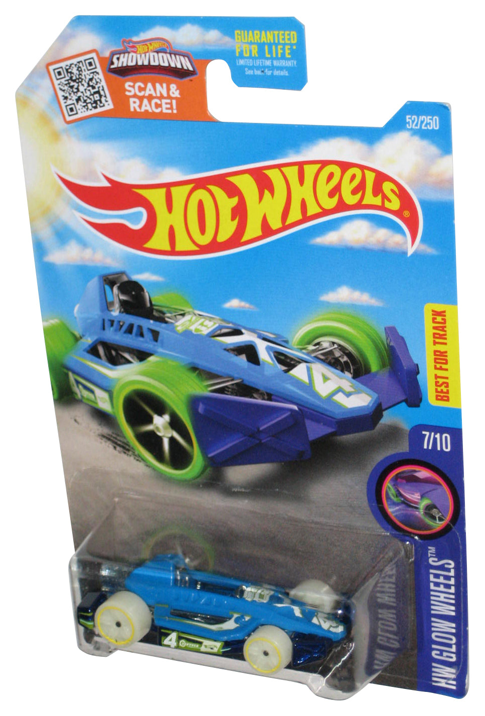 Hot Wheels HW Glow Wheels 7/10 (2015) Purple Arrow Dynamic Toy Car 52/250 - (Target Exclusive Spring Card)