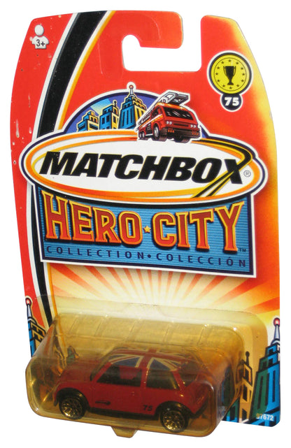 Matchbox Hero City (2003) Red Mini Cooper S Toy Car #75 - (Damaged Packaging)